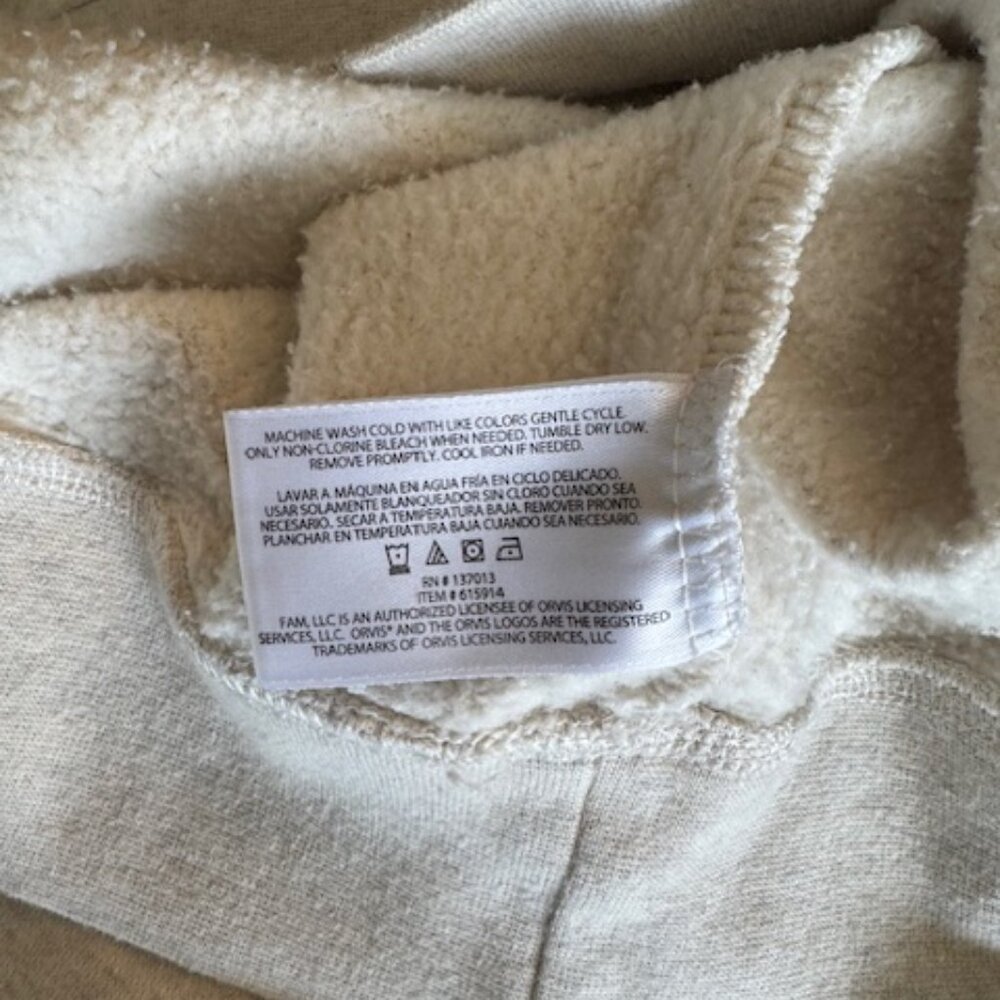 Orvis Mens Cream Color Quarter Zip Pullover EUC XL - Picture 7 of 8